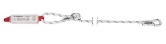 CAMP - Cordino singolo regolabile con assorbitore 115-170cm