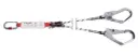 CAMP - Cordino doppio o a Y con assorbitore, moschettone e connettori 190cm